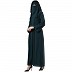 Arabian abaya with naqaab set- Bottle Green Arabian abaya with naqaab set- Bottle Green
